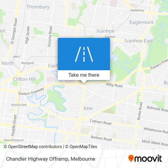 Chandler Highway Offramp map
