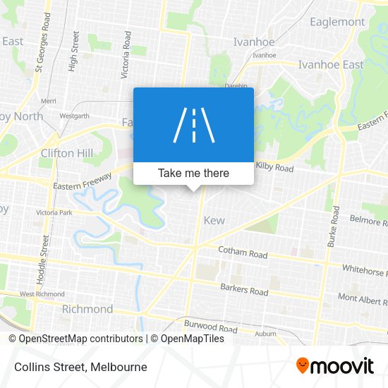 Collins Street map