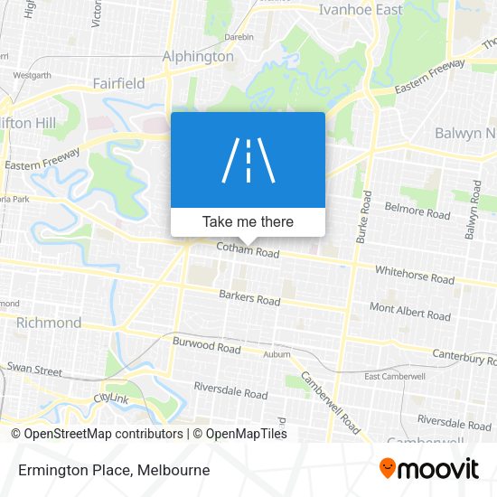 Ermington Place map