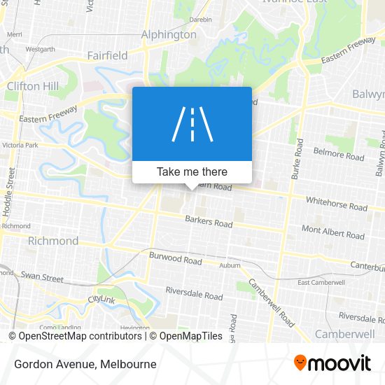 Gordon Avenue map