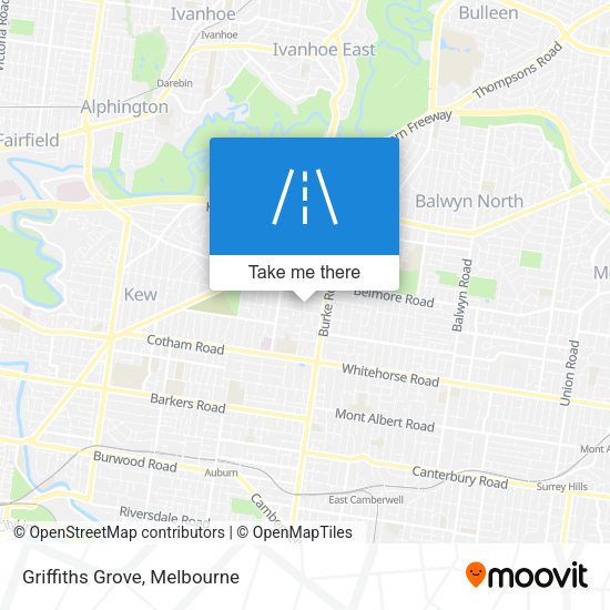 Griffiths Grove map