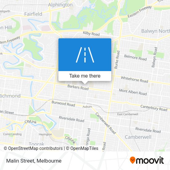 Malin Street map
