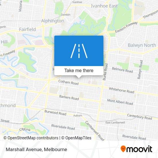 Marshall Avenue map