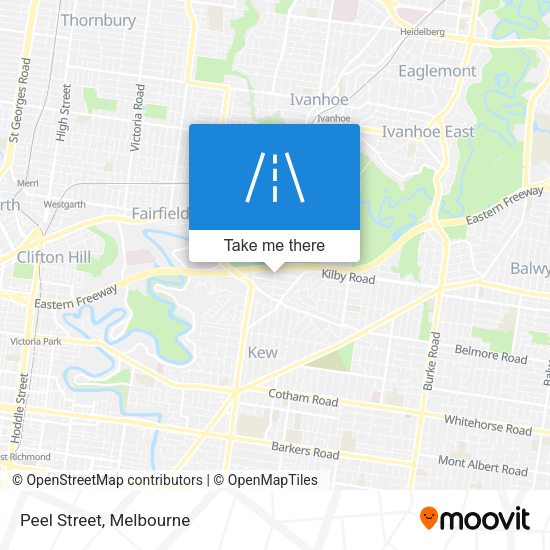 Peel Street map