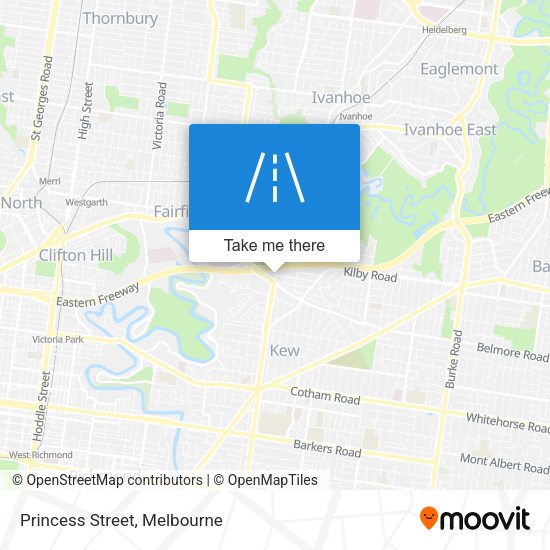 Princess Street map