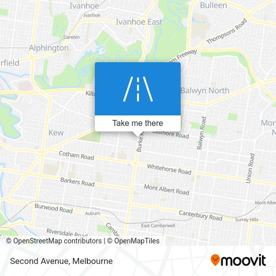 Second Avenue map