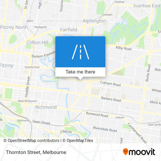 Thornton Street map