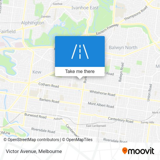 Victor Avenue map