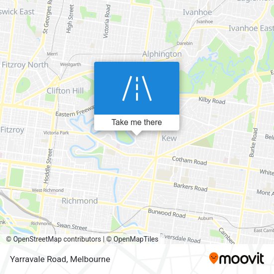 Yarravale Road map