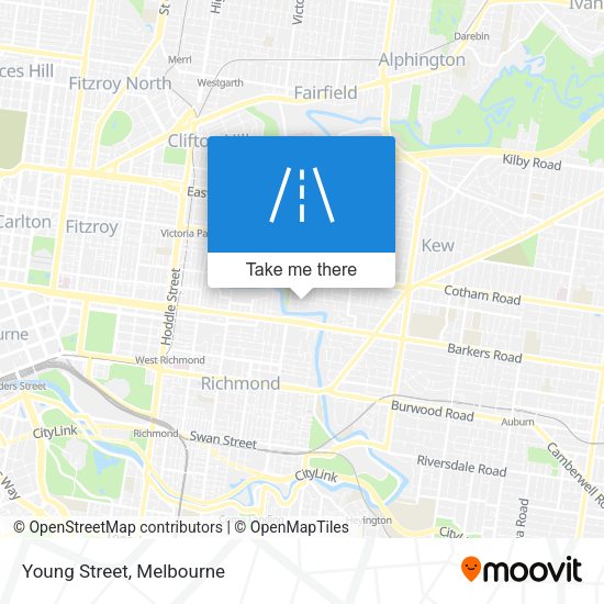 Young Street map
