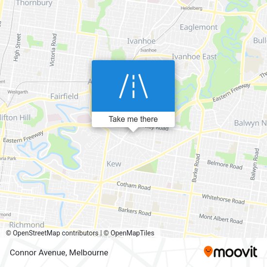 Connor Avenue map