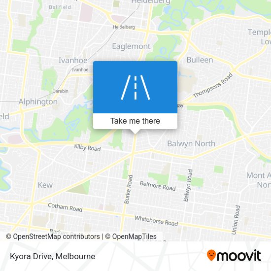 Kyora Drive map