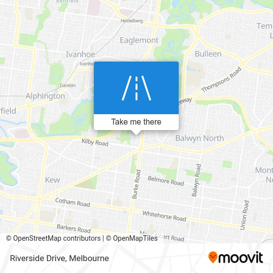 Mapa Riverside Drive