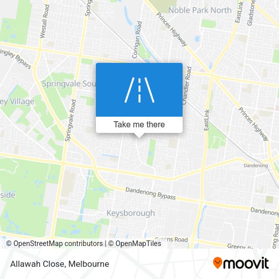 Allawah Close map