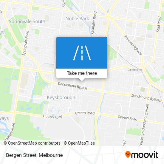 Bergen Street map