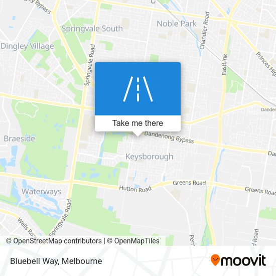Bluebell Way map