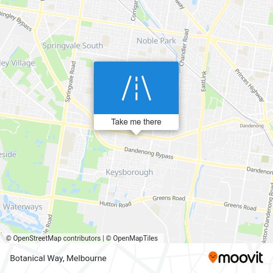 Botanical Way map