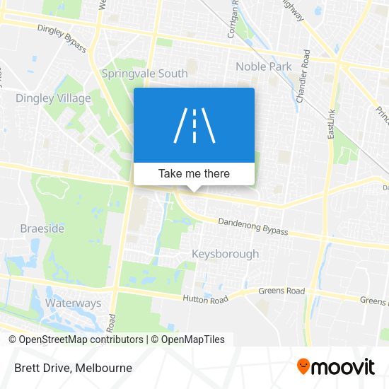 Brett Drive map