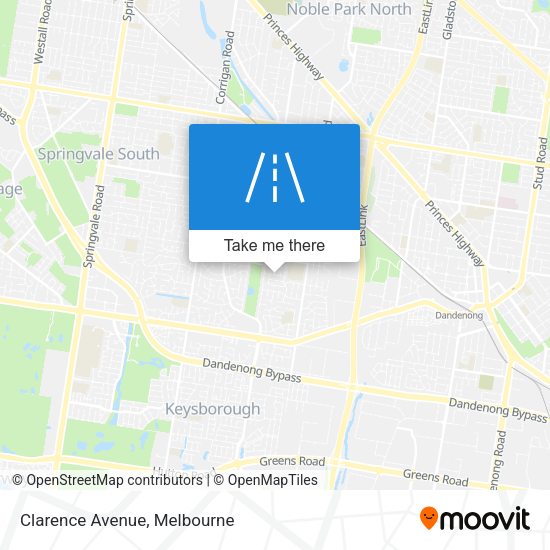 Clarence Avenue map