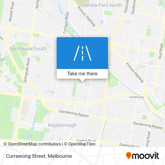 Currawong Street map