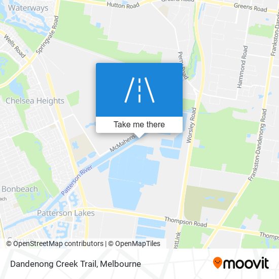 Dandenong Creek Trail map