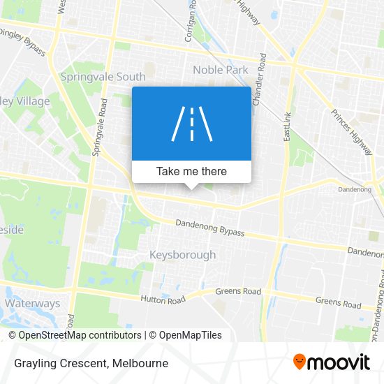 Grayling Crescent map