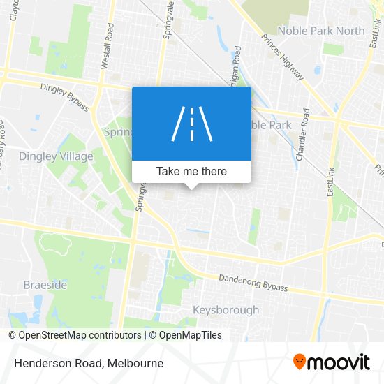 Henderson Road map