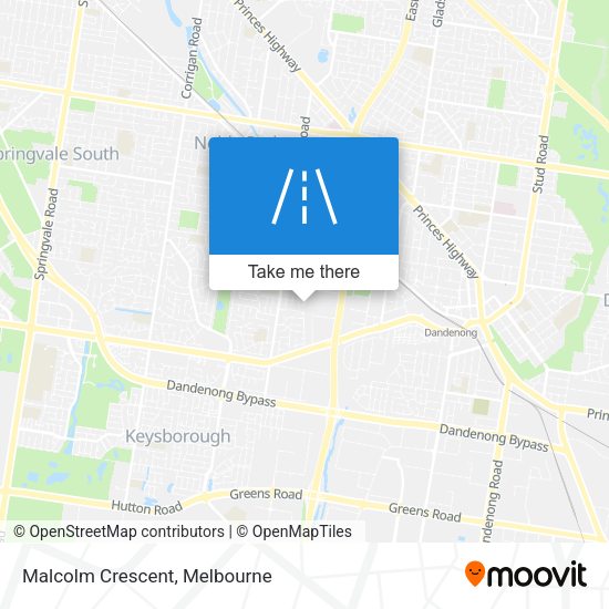 Malcolm Crescent map