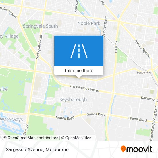 Sargasso Avenue map