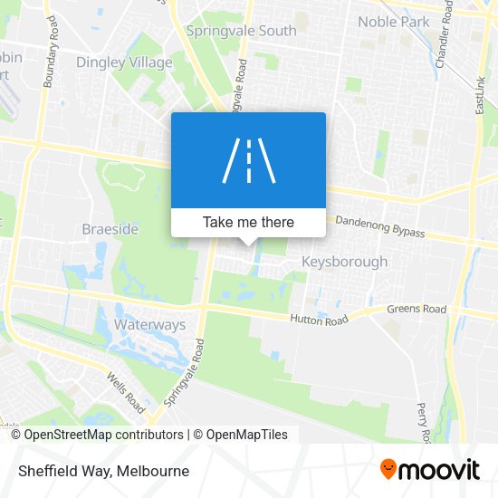 Sheffield Way map