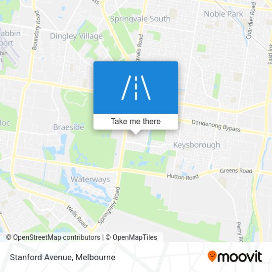 Stanford Avenue map