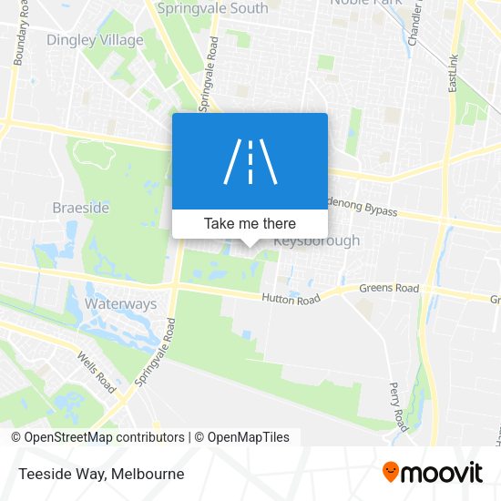 Teeside Way map