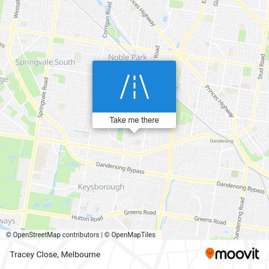 Tracey Close map