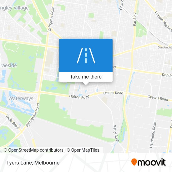 Tyers Lane map