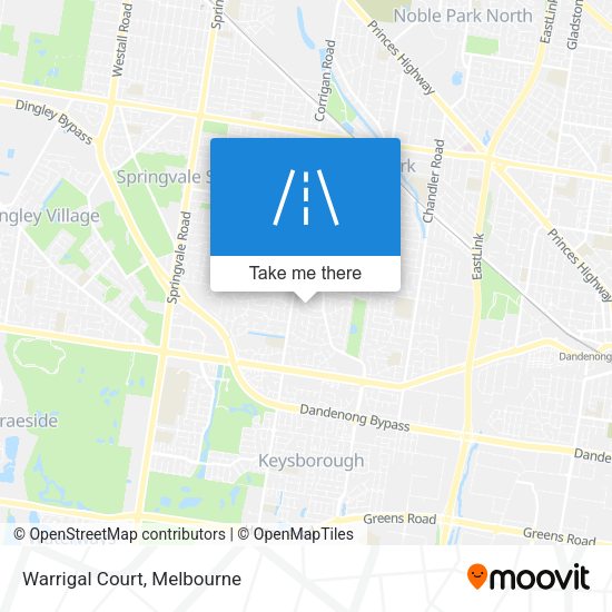 Warrigal Court map