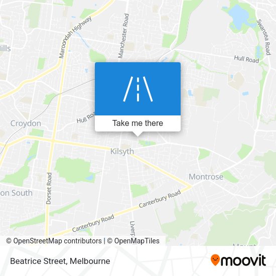 Beatrice Street map