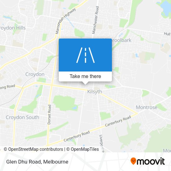 Glen Dhu Road map