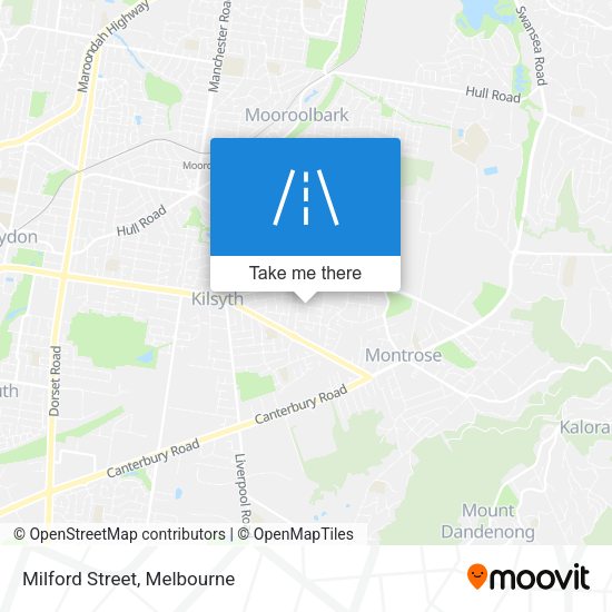 Milford Street map