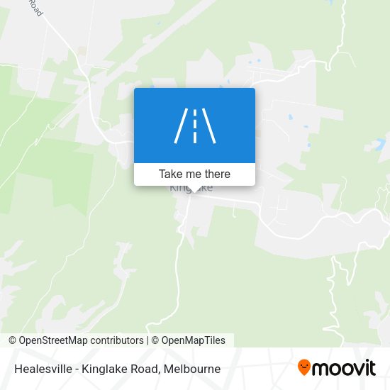 Healesville - Kinglake Road map