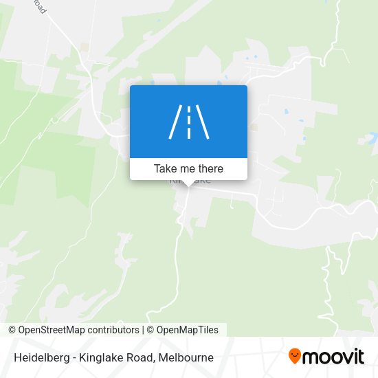 Heidelberg - Kinglake Road map