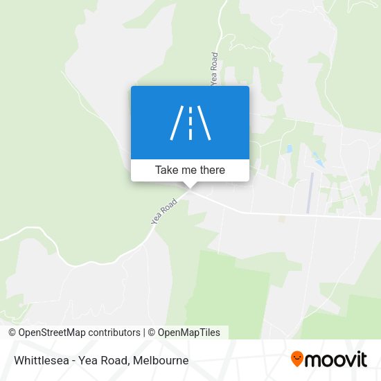 Whittlesea - Yea Road map