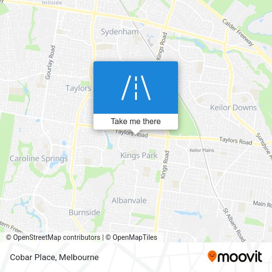 Cobar Place map