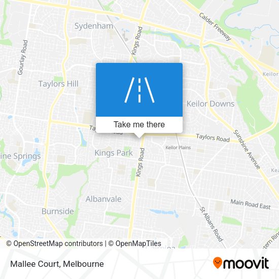 Mallee Court map