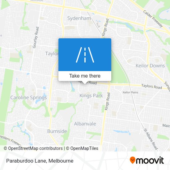 Paraburdoo Lane map