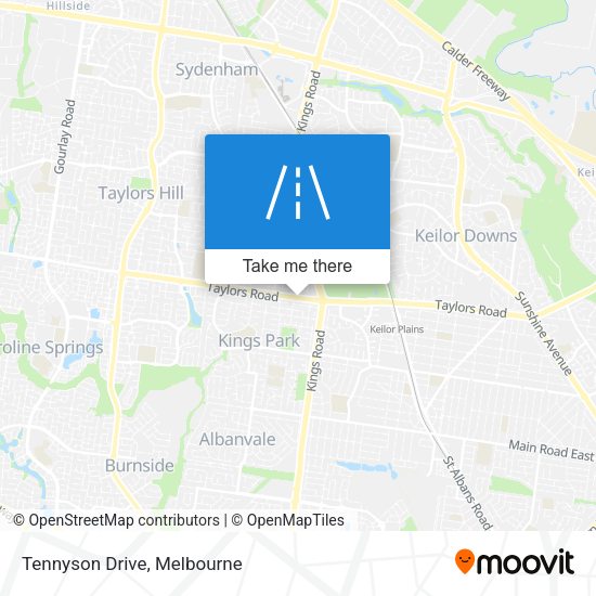 Tennyson Drive map
