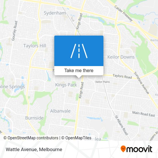 Wattle Avenue map