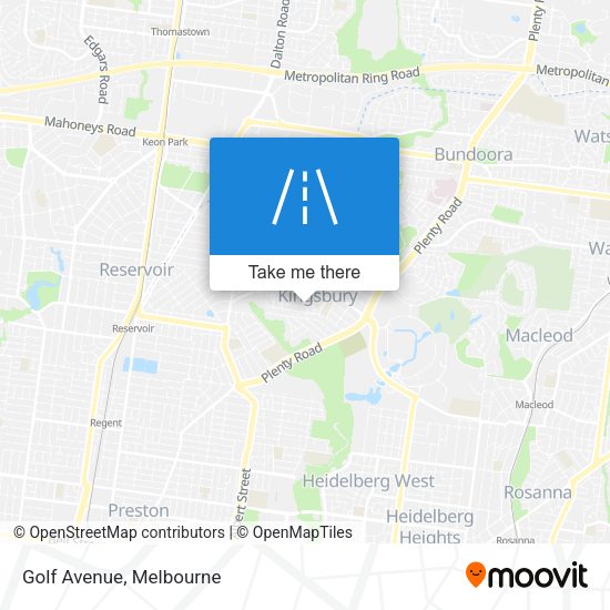 Golf Avenue map