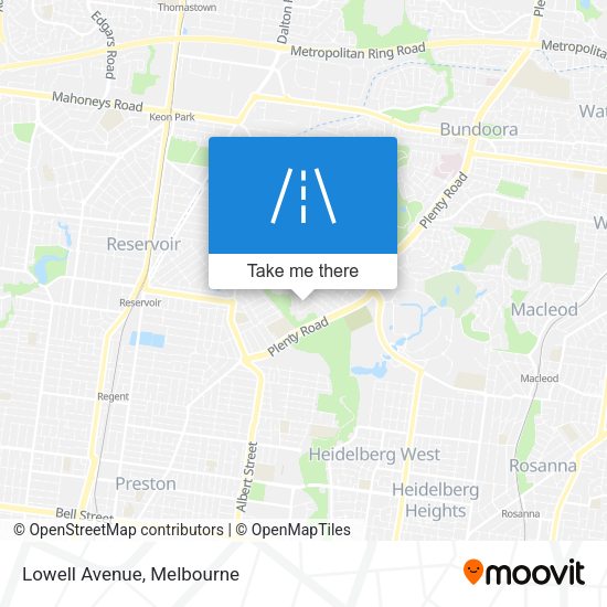 Lowell Avenue map