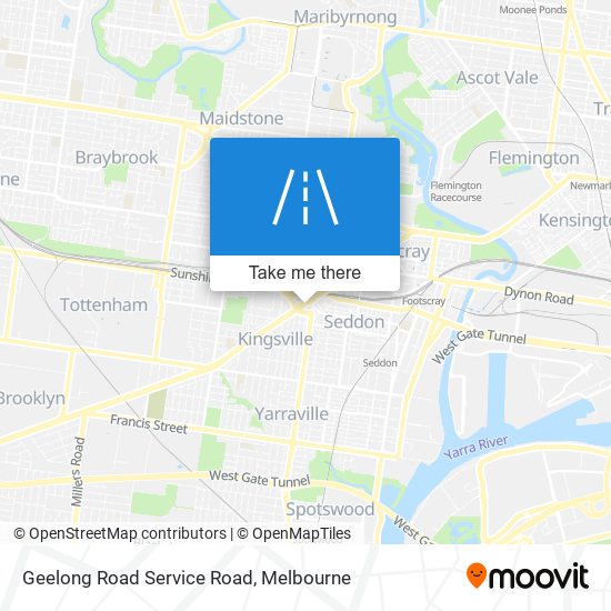 Geelong Road Service Road map