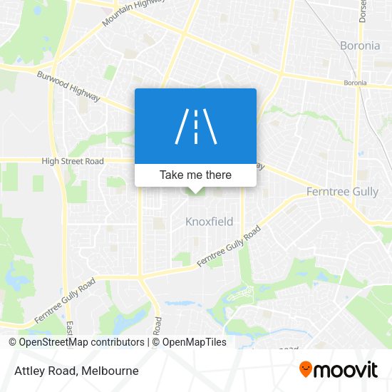 Attley Road map